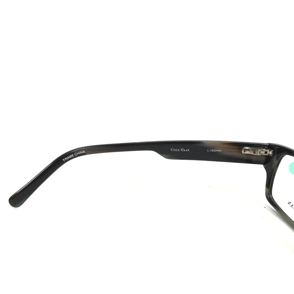 Cole Haan Eyeglasses Frames CH 241 BROWN LAMINATE Rectangular Full Rim 51-17-140